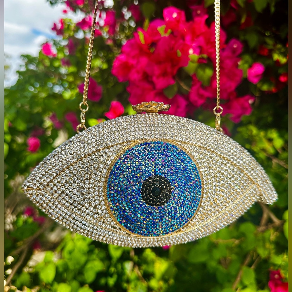 STUNNING “EVIL EYE“ Crystal Handbag!